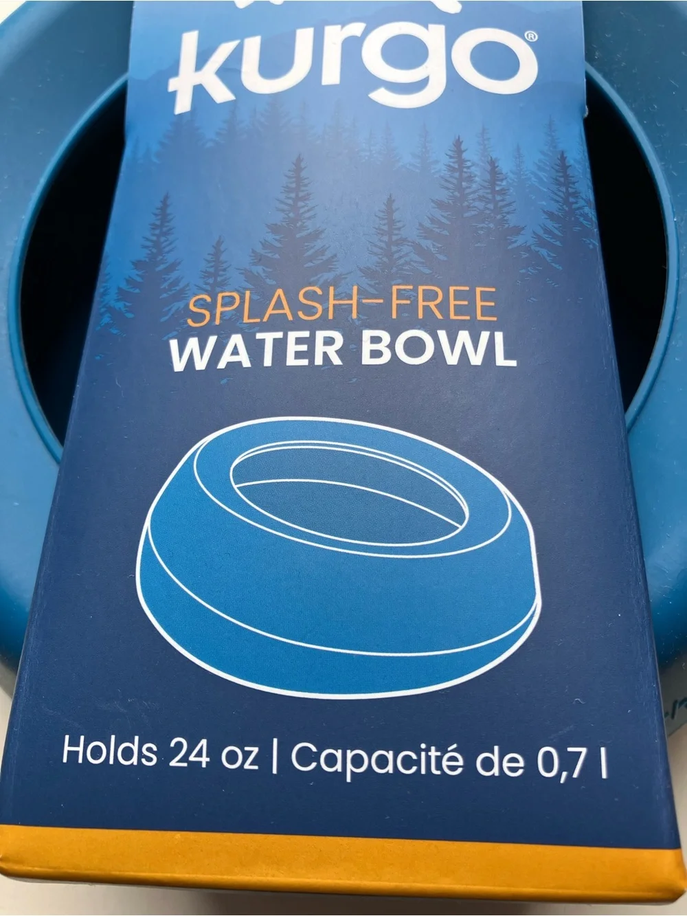 Kurgo Splash-Free Water Bowl — Blue